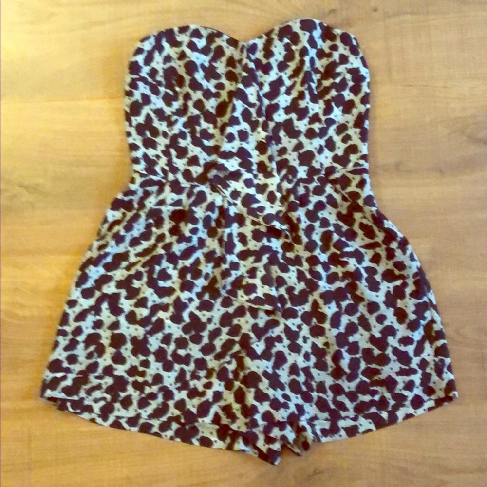 Black/grey romper